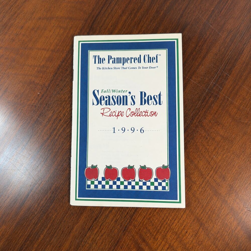 Vintage 1996 The Pampered Chef Season's Best Fall/Winter Recipe Booklet